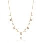 Collier 'Angel Eyes' Plaqué Or 14k avec Cristaux