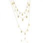 Collier Triple 'Multi Butterfly' Plaqué Or 14k