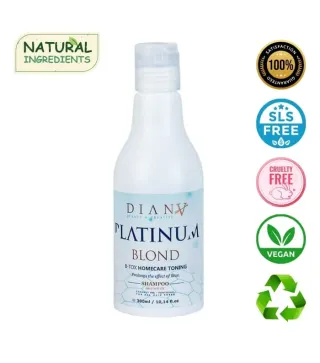 Platinum – Szampon do włosów blond po zabiegu botoxu włosów 300 ml | Diana Beauty & Creative