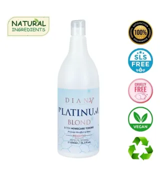 Platinum – Shampooing cheveux blonds après botox capillaire 1000ml | Diana Beauty & Creative