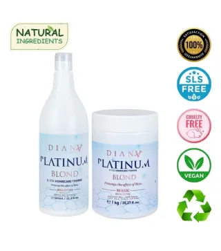 Platinum Care – Haarbotox Set für blondes Haar 1000ml + 1000g | Diana Beauty & Creative