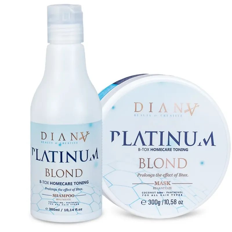 Platinum Care – Haarbotox Set für blondes Haar 300ml + 300g | Diana Beauty & Creative
