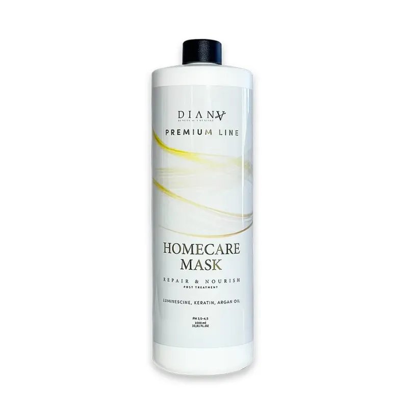 Premium Line Homecare Mask – Maska do włosów po botoxie, keratynowym prostowaniu i nanoplastii 1000ml | Diana Beauty & Creative