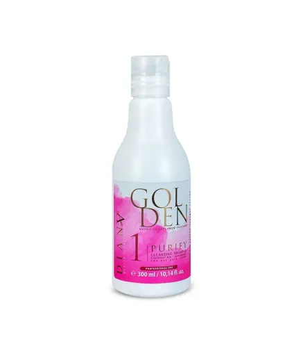 Golden Purifying Shampoo – Shampooing avant botox capillaire, kératine & traitements capillaires professionnels 300ml
