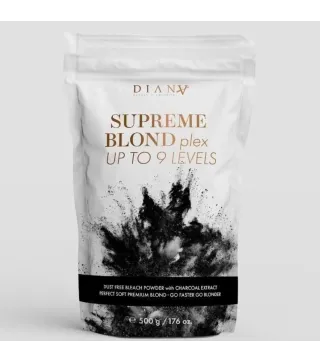 Supreme Blond – Poudre décolorante cheveux sans poussière au charbon de bambou & technologie Plex 500g | Diana Beauty & Creative
