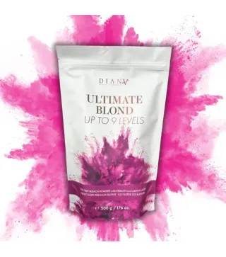 ULTIMATE Blond – Bezpyłowy rozjaśniacz do włosów z systemem Plex i keratyną roślinną 500g | Diana Beauty & Creative