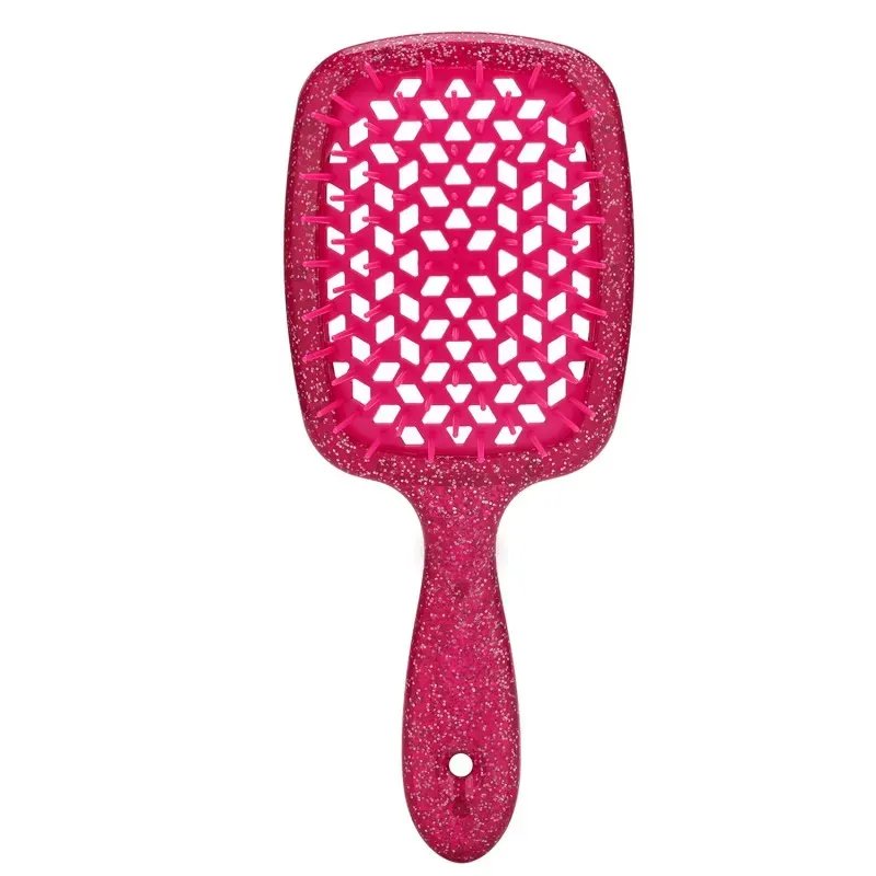 Brosse à cheveux avec paillettes rouges – Flexible, Aérée, Tous Types de Cheveux | Diana Beauty & Creative Brosse à cheveux avec paillettes rouges – Flexible, Aérée, Tous Types de Cheveux | Diana Beauty & Creative