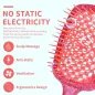 Brosse à cheveux avec paillettes rouges – Flexible, Aérée, Tous Types de Cheveux | Diana Beauty & Creative Brosse à cheveux avec paillettes rouges – Flexible, Aérée, Tous Types de Cheveux | Diana Beauty & Creative