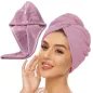 Turban cheveux microfibre 65x25 cm – Rose | Diana Beauty & Creative