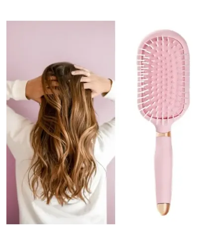 Roze Haarborstel met Hoofdhuidmassage – Lichtgewicht & Geventileerd | Diana Beauty & Creative