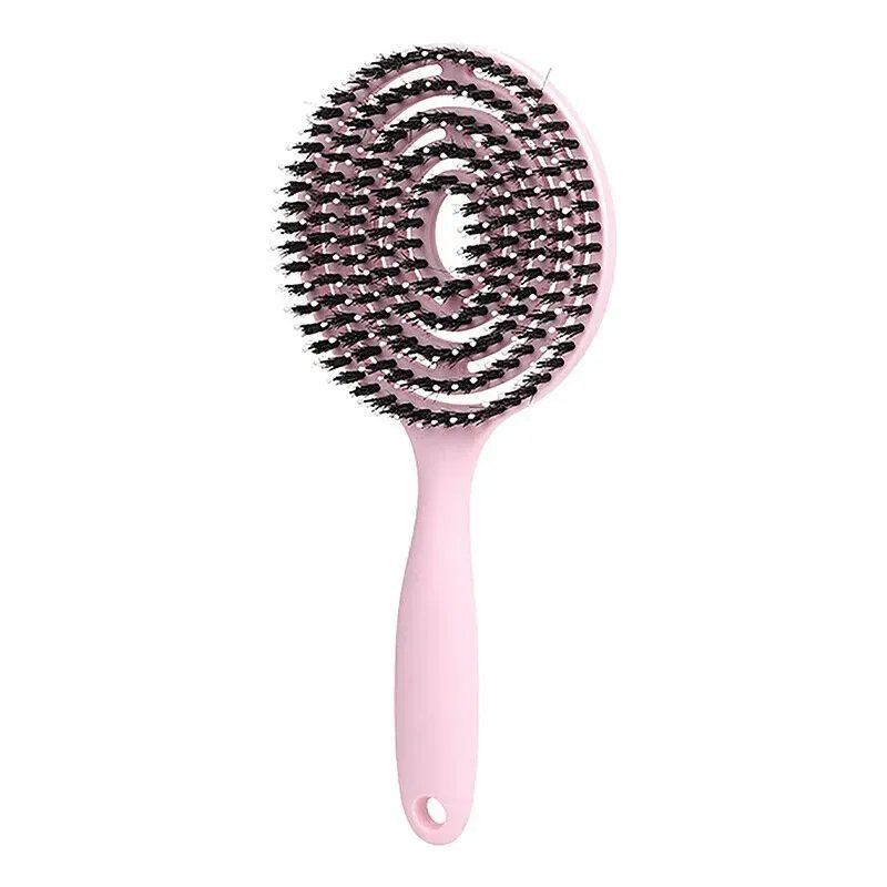 Super Flexible Boar Bristle Hair Brush – Massage, Detangling, Drying | Diana Beauty & Creative