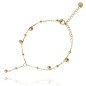 Armband 'Charms Dots' met Hangers, Verguld met 14-karaats Goud Armband 'Charms Dots' met Hangers, Verguld met 14-karaats Goud