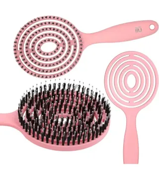 Super elastyczna szczotka do włosów z włosiem z dzika – masaż, rozczesywanie, suszenie | Diana Beauty & Creative