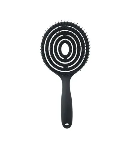 Brosse cheveux poils sanglier super flexible – Noir – Massage, Démêlage, Brushing | Diana Beauty & Creative