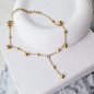 Armband 'Charms Dots' met Hangers, Verguld met 14-karaats Goud Armband 'Charms Dots' met Hangers, Verguld met 14-karaats Goud