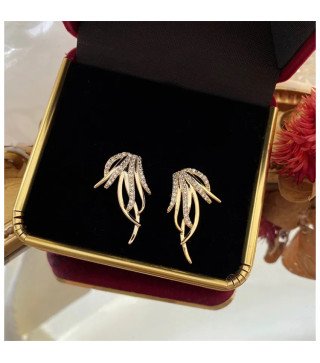 Boucles d'oreilles 'Birds', Plaqué Or 14k