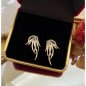 Boucles d'oreilles 'Birds', Plaqué Or 14k