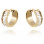 Boucles d'oreilles en acier inoxydable doré rétro gold Boucles d'oreilles en acier inoxydable doré rétro gold