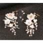Handgemaakte trouwoorbellen met strass Rosea Handgemaakte trouwoorbellen met strass Rosea