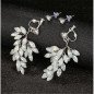 Handmade wedding earrings with rhinestones Canna Handmade wedding earrings with rhinestones Canna