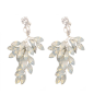 Handmade wedding earrings with rhinestones Canna Handmade wedding earrings with rhinestones Canna