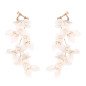 Boucles d'oreilles de mariage faites à la main avec strass Iris