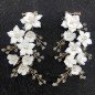 Handmade wedding earrings with rhinestones Java