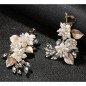 Handmade wedding earrings with rhinestones Fiona