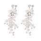 Earrings 'Liria' with Crystals and Handcrafted Design Earrings 'Liria' with Crystals and Handcrafted Design