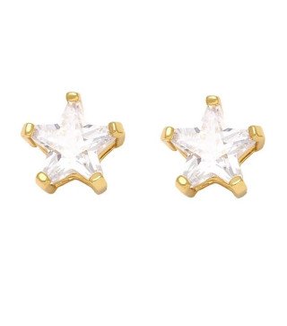 Boucles d'oreilles en acier inoxydable doré GOLD STARS