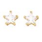 Boucles d'oreilles en acier inoxydable doré GOLD STARS