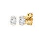 Vergoldete Edelstahlohrringe OVAL ZIRCONIA Vergoldete Edelstahlohrringe OVAL ZIRCONIA