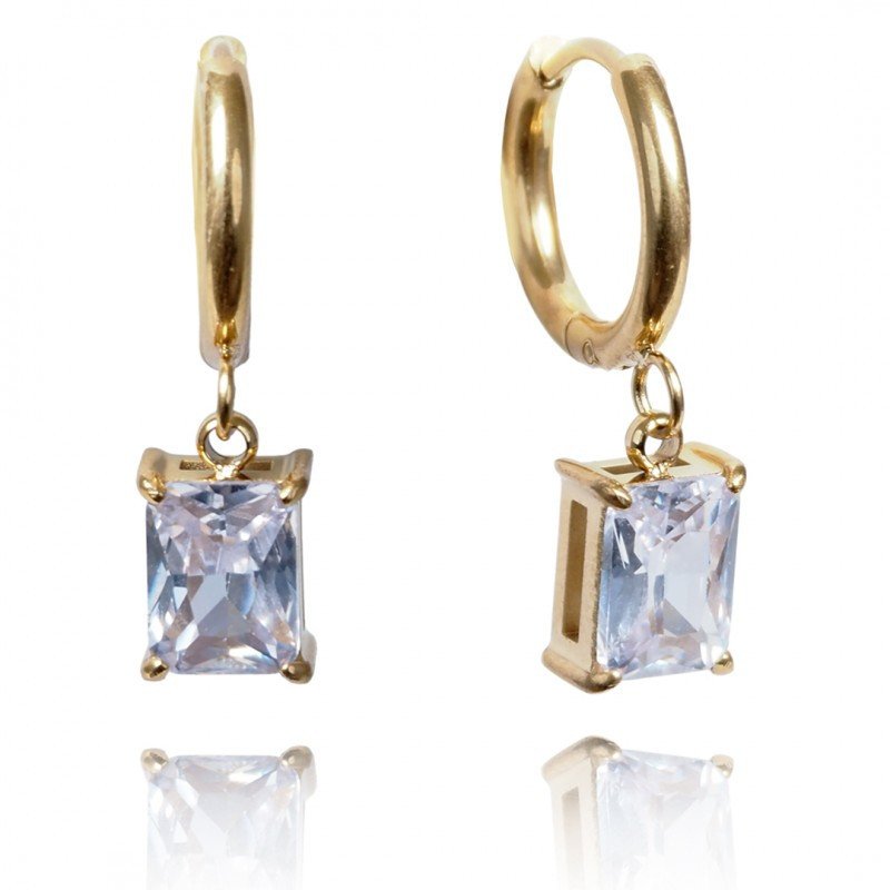 Ohrringe 'Diamond Eye' Vergoldet mit 14k Gold Ohrringe 'Diamond Eye' Vergoldet mit 14k Gold
