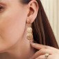 Ohrringe 'Triple Rosettes' in Rosettenform, Vergoldet mit 14k Gold Ohrringe 'Triple Rosettes' in Rosettenform, Vergoldet mit 14k Gold