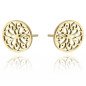 Boucles d'oreilles 'Ornament' en Forme d'Ornements Décoratifs, Plaqué Or 14k