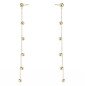 Boucles d'oreilles 'Night' avec Perles Dorées, Plaqué Or 14k Boucles d'oreilles 'Night' avec Perles Dorées, Plaqué Or 14k