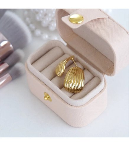 Kolczyki 'Elegant Gold' pozłacane 14k złotem