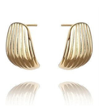 Boucles d'oreilles 'Elegant Gold' Plaqué Or 14k