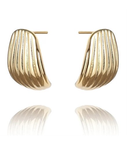 Boucles d'oreilles 'Elegant Gold' Plaqué Or 14k