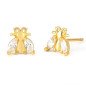 Boucles d'oreilles en acier inoxydable INSECTE ZIRCONIA