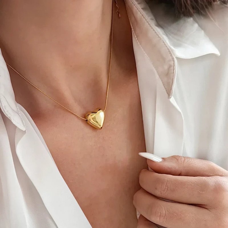 Collier en acier inoxydable BIG HEART