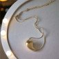 Gold stainless steel necklace Elegant Drop Gold stainless steel necklace Elegant Drop