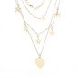 14-karat gold-plated stainless steel necklace MULTI STARS HEART 14-karat gold-plated stainless steel necklace MULTI STARS HEART