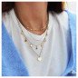 14-karat gold-plated stainless steel necklace MULTI STARS HEART 14-karat gold-plated stainless steel necklace MULTI STARS HEART