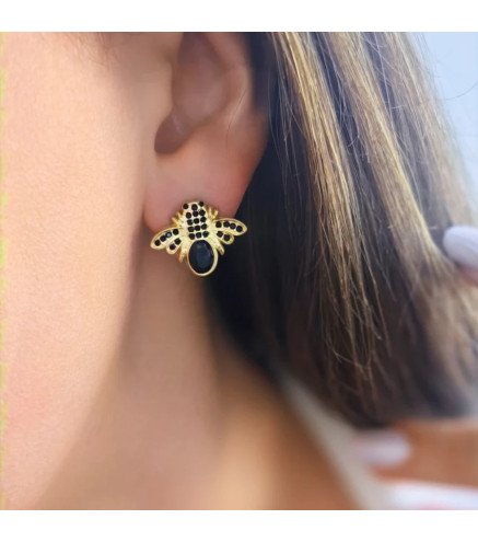 Boucles d'oreilles en acier inoxydable WASP