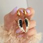 Edelstahlohrringe BLACK WING Edelstahlohrringe BLACK WING