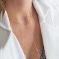 Collier en acier inoxydable avec gouttes tombantes Bottega