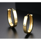 Boucles d'oreilles en acier inoxydable plaqué or GLAMOUR Boucles d'oreilles en acier inoxydable plaqué or GLAMOUR