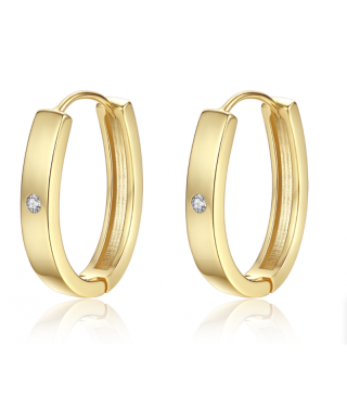 Boucles d'oreilles en acier inoxydable plaqué or GLAMOUR