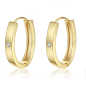Boucles d'oreilles en acier inoxydable plaqué or GLAMOUR Boucles d'oreilles en acier inoxydable plaqué or GLAMOUR